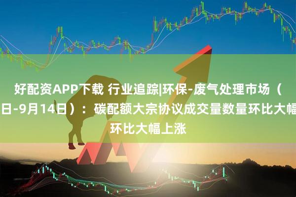 好配资APP下载 行业追踪|环保-废气处理市场（9月8日-9月14日）：碳配额大宗协议成交量数量环比大幅上涨
